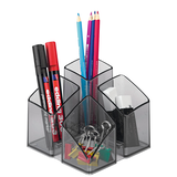 Artikelbild 1 für HAN Stiftehalter SCALA grau-transparent Polystyrol 4 Fächer 12,5 x 12,5 x 10,0 cm, Artikelnummer 120741