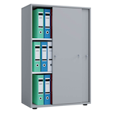 Artikelbild 1 für VCM my office Schiebetürenschrank XL Lona, 913952 grau 2 Fachböden 70,0 x 37,0 x 110,0 cm, Artikelnummer 886059