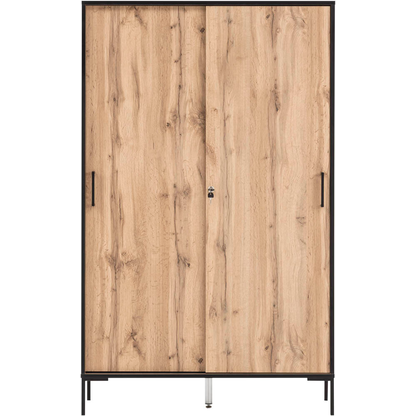 Artikelbild 5 für MÖBELPARTNER Schiebetürenschrank 2000, 701724 landhaus-eiche 6 Fachböden 100,0 x 41,0 x 163,8 cm, Artikelnummer 651093