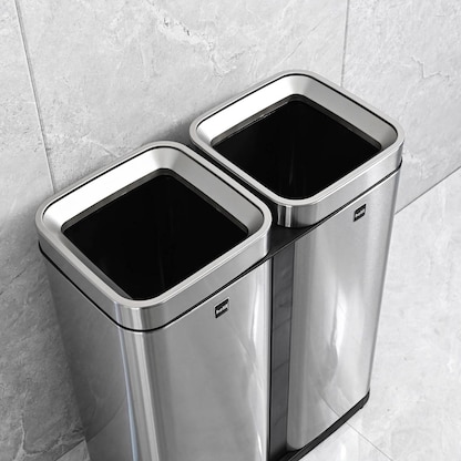 Artikelbild 11 für helit the twin bin Mülltrenner 2x 30,0 l edelstahl, Artikelnummer 223626