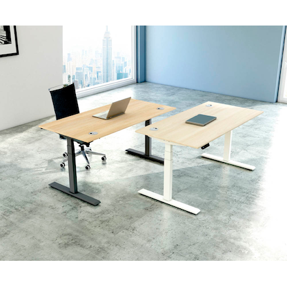 Artikelbild 4 für Kerkmann Move 2 Plus elektrisch höhenverstellbarer Schreibtisch eiche hell rechteckig, T-Fuß-Gestell anthrazit 180,0 x 80,0 cm, Artikelnummer 520033