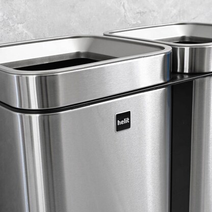 Artikelbild 12 für helit the twin bin Mülltrenner 2x 30,0 l edelstahl, Artikelnummer 223626