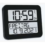 Artikelbild 1 für TFA® digitale Funkwanduhr 60.4512.01 schwarz Kunststoff 25,8 x 21,2 cm, Artikelnummer 327058