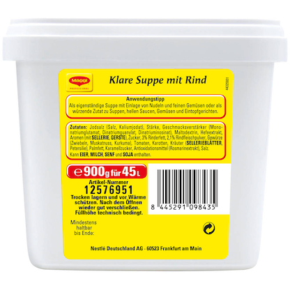 Artikelbild 4 für Maggi® Klare Suppe mit Rind 900,0 g, Artikelnummer 691214