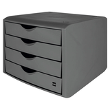 Artikelbild 1 für helit Schubladenbox the green chameleon grau H6429582, DIN A4 mit 4 Schubladen, Artikelnummer 823817