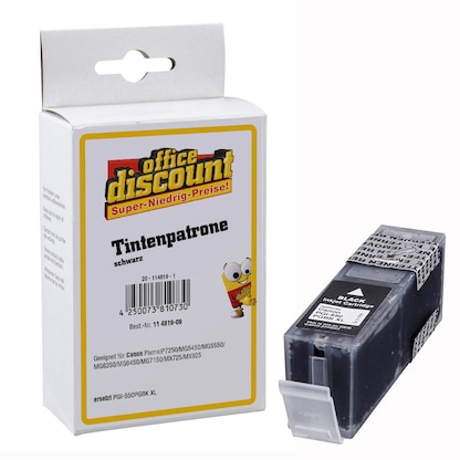 Artikelbild 2 für office discount schwarz Druckerpatrone kompatibel zu Canon PGI-550XL PGBK, Artikelnummer 114819