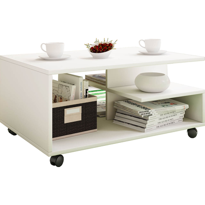 Artikelbild 1 für VCM my home Stango Couchtisch weiß 80,0 x 50,0 x 40,0 cm, Artikelnummer 390937