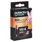 Artikelbild 1 für 4 DURACELL Batterien Optimum Micro AAA 1,5 V, Artikelnummer 105308