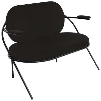 Artikelbild 3 für meet powered by PAPERFLOW 2-Sitzer Sofa SATURNE schwarz Kunstleder, 1 St., Artikelnummer 231359