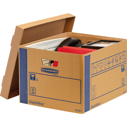 Artikelbild für 5 Bankers Box Umzugskartons SmoothMove Prime 46,4 x 39,0 x 29,4 cm, Artikelnummer 538969