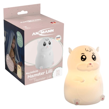 Artikelbild für ANSMANN Hamster Lilli LED Nachtlicht weiß 9,23 cm, 0,2 W, Artikelnummer 629489