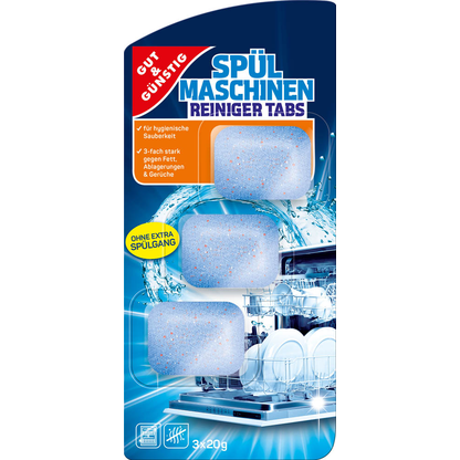 Artikelbild für GUT&GÜNSTIG Spülmaschinen-Pfleger 3 Stück, Artikelnummer 989595