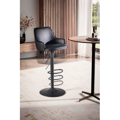 Artikelbild 5 für WOHNLING Barhocker WL7.009 schwarz Kunstleder, Artikelnummer 315057