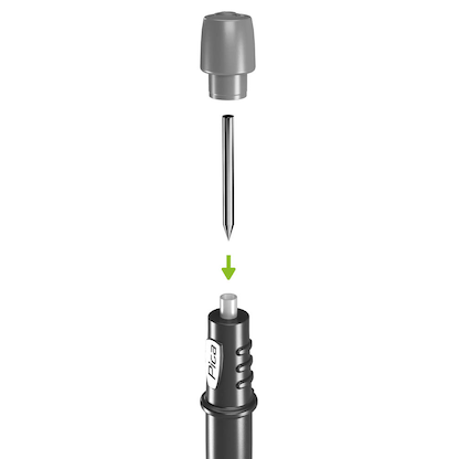 Artikelbild 4 für Pica Metal Dry 3030 inkl. Anreißnadel Tieflochmarker-Bleistift Set schwarz 2B 2,8 mm, 1 Set, Artikelnummer 549339