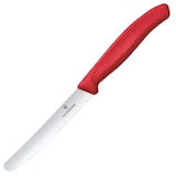 Artikelbild 1 für VICTORINOX Frühstücksmesser Swiss Classic silber, rot glatt, 1 St., Artikelnummer 533376