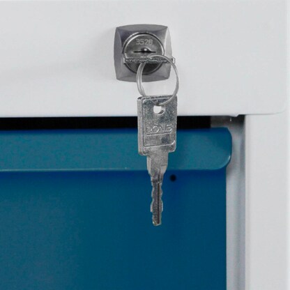 Artikelbild 3 für ADB Werkbank lichtgrau, anthrazitgrau 6 Schubladen 130,0 x 60,0 x 82,7 cm, Artikelnummer 205116