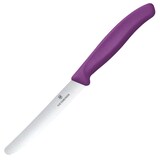 Artikelbild 1 für VICTORINOX Frühstücksmesser Swiss Classic silber, violett glatt, Klinge: 11,0 cm, 1 St., Artikelnummer 533426