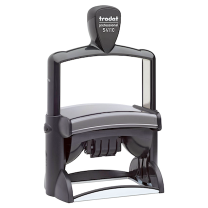 Artikelbild 2 für trodat Datumstempel mit Text individualisierbar 54110 selbstfärbend schwarz Logo möglich, 1 St., Artikelnummer 640621