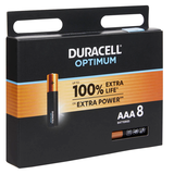 Artikelbild 1 für 8 DURACELL Batterien Optimum Micro AAA 1,5 V, Artikelnummer 105316