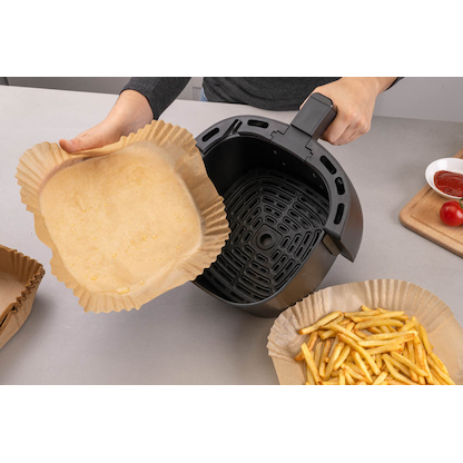 Artikelbild 3 für FACKELMANN Backpapier für Heißluftfritteusen 20,0x20,0 cm 40 St., Artikelnummer 585139