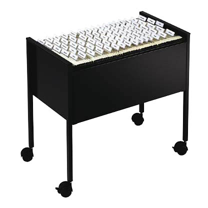 Artikelbild 1 für DURABLE Hängemappenwagen Längs-Registratur schwarz für bis zu 80 Hängemappen, Artikelnummer 468231