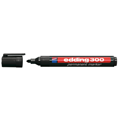 Artikelbild 5 für edding 300 Permanentmarker schwarz 1,5 - 3,0 mm, 10 St., Artikelnummer 420067