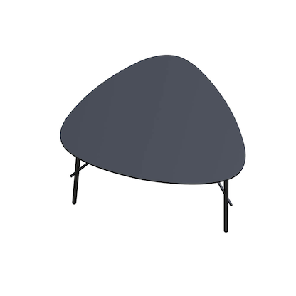 Artikelbild für meet powered by PAPERFLOW LAZY Beistelltisch schwarz 60,5 x 50,0 x 45,0 cm, Artikelnummer 300432