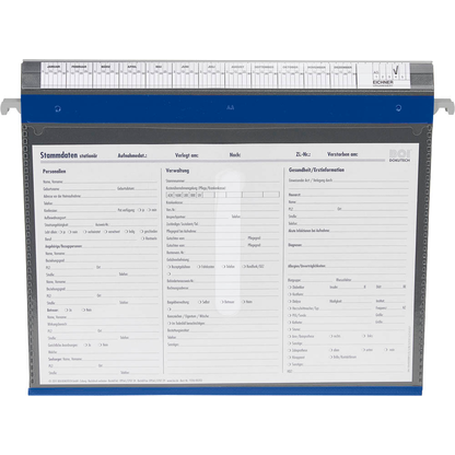 Artikelbild 2 für BOI Patienten-Dokumentations-Hängemappe 2-Ringe PMH2R blau Boden: 2,5 cm, Artikelnummer 666853