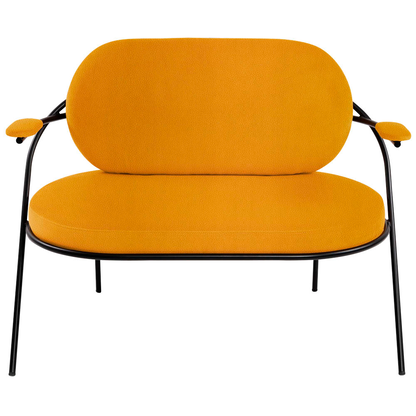 Artikelbild 2 für meet powered by PAPERFLOW 2-Sitzer Sofa SATURNE safran schwarz Kunstleder, 1 St., Artikelnummer 231179