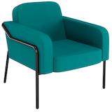 Artikelbild 1 für medso powered by PAPERFLOW Sessel MEDSO L Rund blau schwarz Stoff, 1 St., Artikelnummer 522559