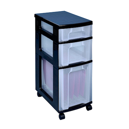 Artikelbild 14 für Really Useful Box Aufbewahrungsbox transparent, schwarz 30,0 x 42,0 x 69,0 cm, Artikelnummer 156299