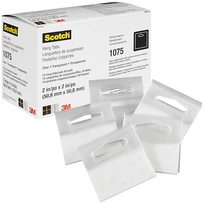 Artikelbild 21 für 3M Hang Tabs 1075 Eurolochaufhänger für max. 340,0 g 5,80 x 5,8 cm, 500 St., Artikelnummer 192011