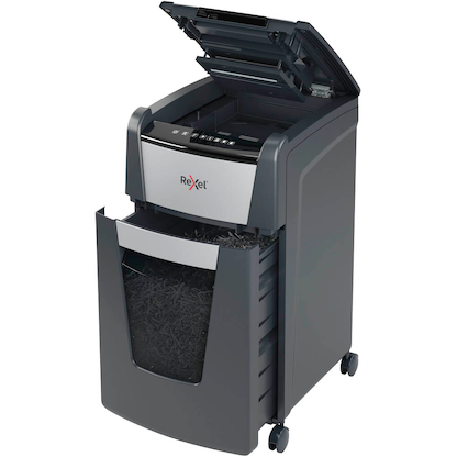 Artikelbild 6 für Rexel Optimum AutoFeed+ 225X Aktenvernichter mit Partikelschnitt P-4, 4 x 26 mm, bis 225 Blatt, schwarz, Artikelnummer 267544