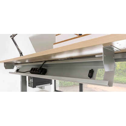 Artikelbild 11 für HAMMERBACHER KC16 Kabelwanne 126,2 cm silber, Artikelnummer 183432