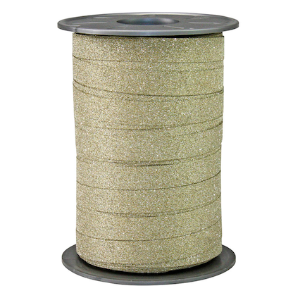 Artikelbild 2 für PRÄSENT Geschenkband POLY GLITTER Glitter gold 10,0 mm x 100,0 m, Artikelnummer 384065