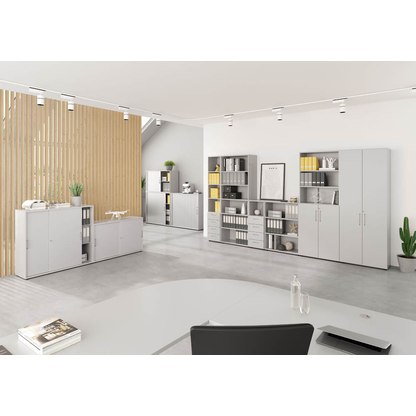 Artikelbild 6 für HAMMERBACHER Schiebetürenschrank Mirakel, V1753S/5/5/BS lichtgrau 2 Fachböden 120,0 x 40,0 x 110,0 cm, Artikelnummer 999797