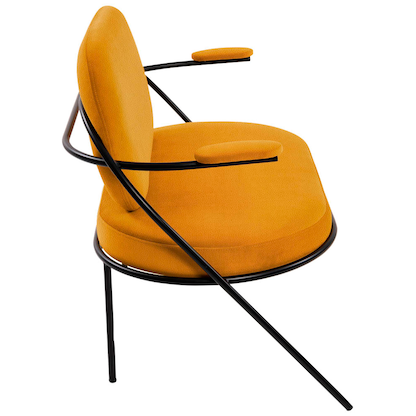 Artikelbild 3 für meet powered by PAPERFLOW 2-Sitzer Sofa SATURNE safran schwarz Kunstleder, 1 St., Artikelnummer 231179