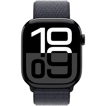 Artikelbild 2 für Apple Watch Series 10 46 mm Aluminium (GPS+Cellular) Sport Loop tinte, diamantschwarz, Artikelnummer 452609