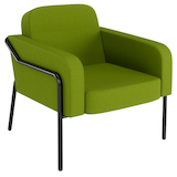 Artikelbild 1 für medso powered by PAPERFLOW Sessel MEDSO L Rund grün schwarz Kunststoff, 1 St., Artikelnummer 522579