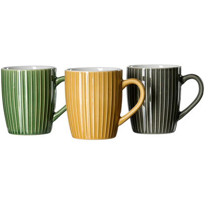 Artikelbild für 3 Ritzenhoff & Breker Kaffeebecher Umea grün, gelb, grau 350,0 ml, Artikelnummer 687966