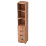 Artikelbild 1 für HAMMERBACHER Regalschrank Savona, V7600/N/N/SG nussbaum 40,6 x 42,0 x 200,4 cm, Artikelnummer 971432