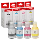 Artikelbild 1 für Canon GI-56 BK/C/M/Y schwarz, cyan, magenta, gelb Tintenflaschen, 4er-Set, Artikelnummer 876522