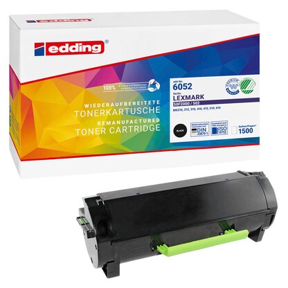 Artikelbild 1 für edding EDD-6052 schwarz Toner kompatibel zu LEXMARK 50F2000, Artikelnummer 602925