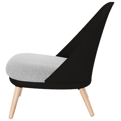 Artikelbild 3 für meet powered by PAPERFLOW Sessel COCOON schwarz buche Kunststoff, 1 St., Artikelnummer 139711