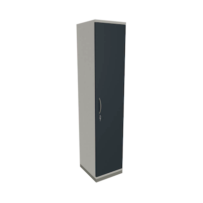 Artikelbild 3 für fm Aktenschrank Sidney, 4260429763696 weiß, lavagrau 4 Fachböden 40,0 x 44,2 x 186,9 cm, Artikelnummer 410383