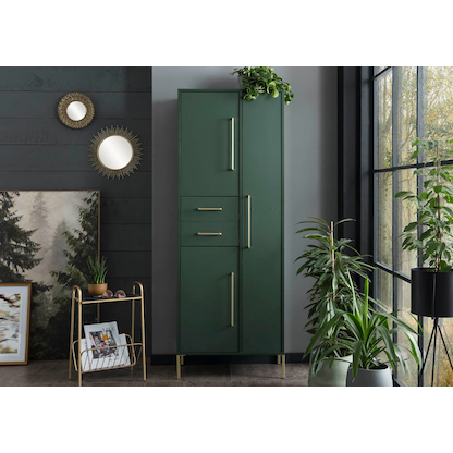 Artikelbild 4 für MÖBELPARTNER Schuhschrank Kent, 701759 dunkelgrün 5 Fachböden 88,4 x 30,0 x 174,2 cm, Artikelnummer 785921