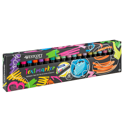 Artikelbild 6 für WESTCOTT Textmarker farbsortiert, 20 St., Artikelnummer 459109
