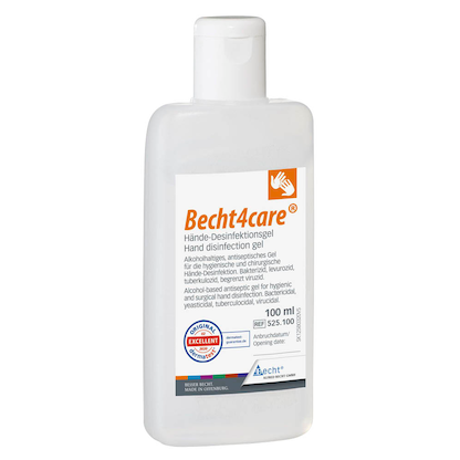 Artikelbild 13 für Becht4care® Händedesinfektionsgel 100 ml, Artikelnummer 155137