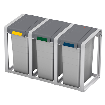 Artikelbild 6 für Hailo ProfiLine Öko XL Mülleimer-Erweiterung 38,0 l signalgrau, Artikelnummer 123331