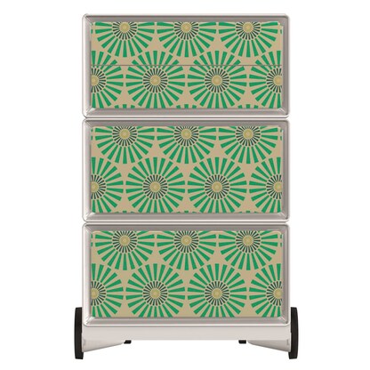 Artikelbild 3 für PAPERFLOW easyBox Vintage Rollcontainer weiß, bunt 4 Auszüge 39,0 x 43,6 x 64,2 cm, Artikelnummer 215568